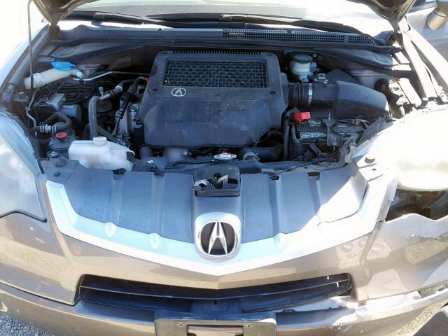 5J8TB18517A015237 - 2007 ACURA RDX TECHNO BROWN photo 7