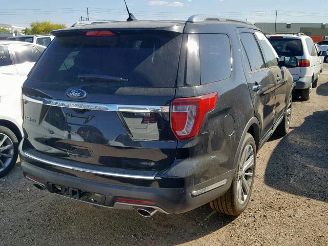 1FM5K7F88KGB11665 - 2019 FORD EXPLORER L BLACK photo 4