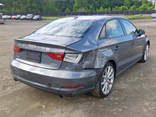 WAUB8GFF8G1097455 - 2016 AUDI A3 PREMIUM GRAY photo 4