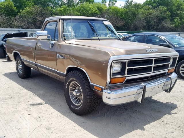 1B7HD14W1JS673977 - 1988 DODGE D-SERIES D GOLD photo 1