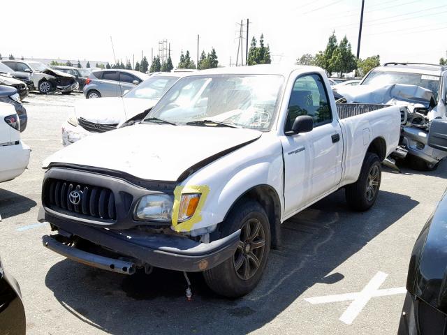 5TENL42N84Z427557 - 2004 TOYOTA TACOMA WHITE photo 2