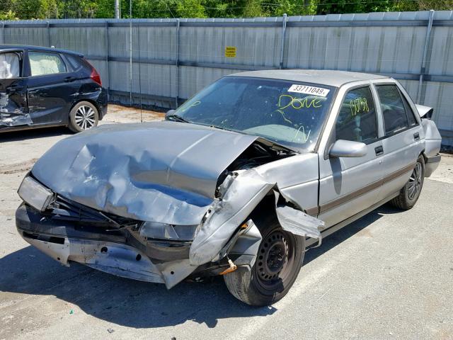 1G1LT53T1PY176390 - 1993 CHEVROLET CORSICA LT GRAY photo 2