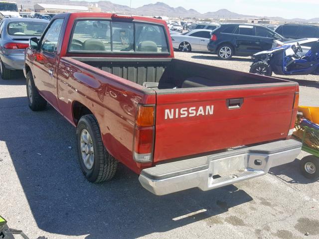 1N6SD11S2VC358092 - 1997 NISSAN TRUCK BASE RED photo 3