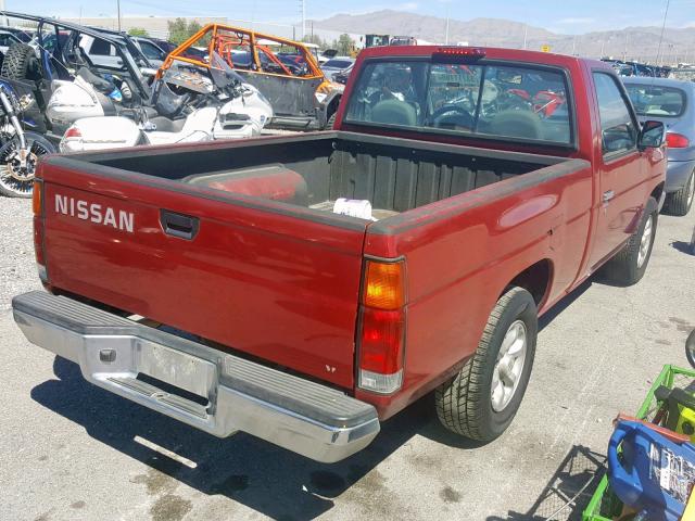 1N6SD11S2VC358092 - 1997 NISSAN TRUCK BASE RED photo 4