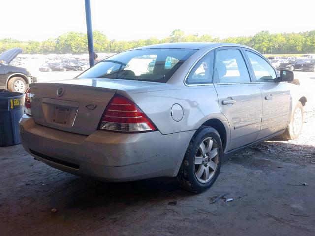 1MEFM40175G625992 - 2005 MERCURY MONTEGO LU SILVER photo 4