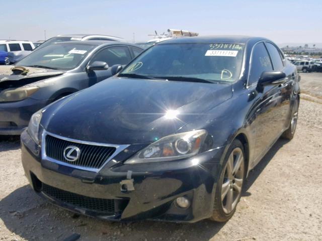 JTHBF5C22D5186195 - 2013 LEXUS IS 250 BLACK photo 2