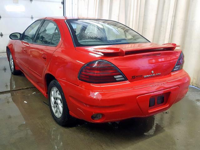 1G2NF52E94M698458 - 2004 PONTIAC GRAND AM S RED photo 3