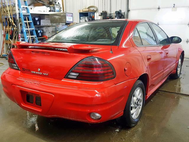 1G2NF52E94M698458 - 2004 PONTIAC GRAND AM S RED photo 4