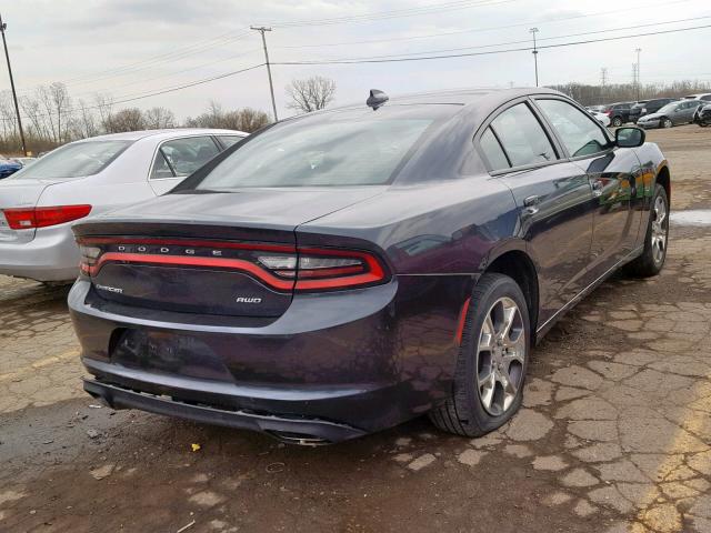 2C3CDXJG3GH116325 - 2016 DODGE CHARGER SX BLACK photo 4