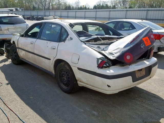 2G1WF52E939443300 - 2003 CHEVROLET IMPALA WHITE photo 3