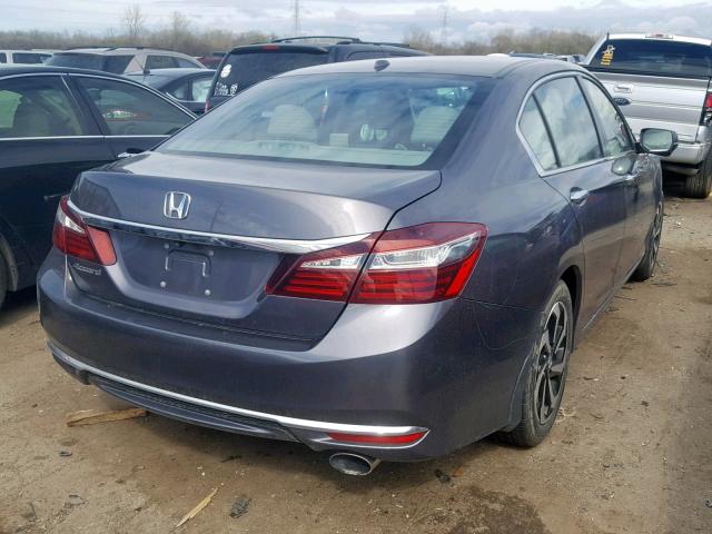 1HGCR2F85GA130261 - 2016 HONDA ACCORD EXL GRAY photo 4