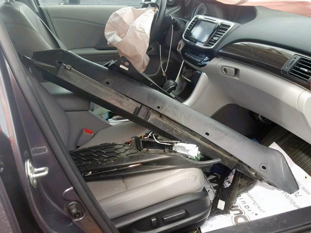 1HGCR2F85GA130261 - 2016 HONDA ACCORD EXL GRAY photo 5