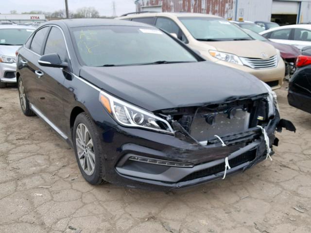 5NPE34AF4FH101643 - 2015 HYUNDAI SONATA SPO BLACK photo 1