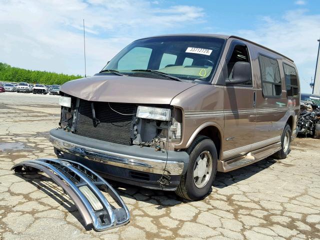 1GBFG15M411223584 - 2001 CHEVROLET EXPRESS G1 BROWN photo 2