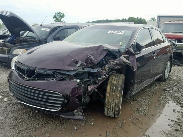 4T1BK1EB5DU016840 - 2013 TOYOTA AVALON BAS BURGUNDY photo 2