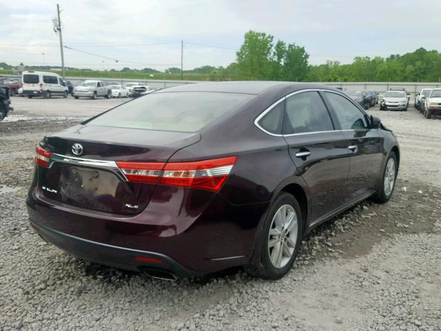 4T1BK1EB5DU016840 - 2013 TOYOTA AVALON BAS BURGUNDY photo 4