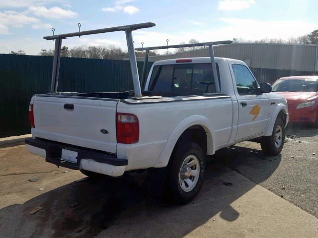 1FTYR10UX3TA41269 - 2003 FORD RANGER WHITE photo 4