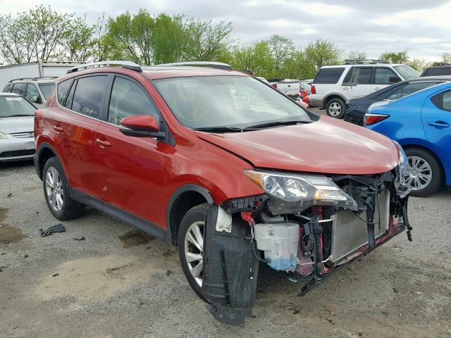 JTMDFREVXFD140454 - 2015 TOYOTA RAV4 LIMIT RED photo 1