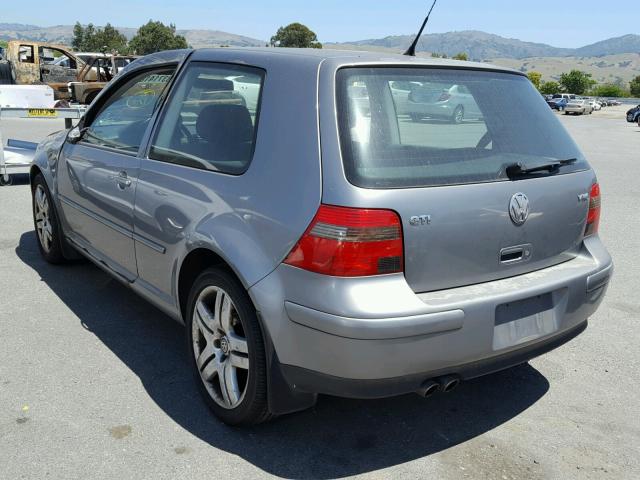 9BWDH61JX34030436 - 2003 VOLKSWAGEN GTI VR6 GRAY photo 3