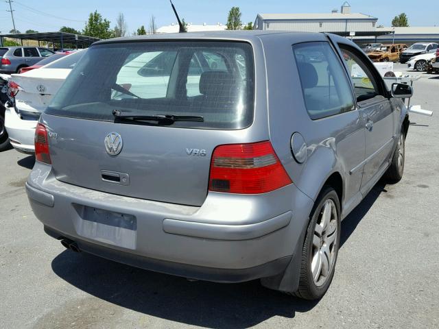 9BWDH61JX34030436 - 2003 VOLKSWAGEN GTI VR6 GRAY photo 4