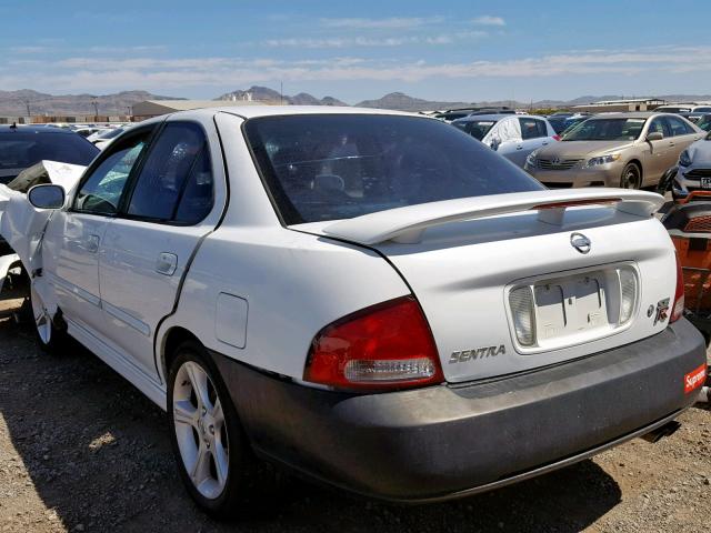 3N1AB51D53L721731 - 2003 NISSAN SENTRA SE- WHITE photo 3