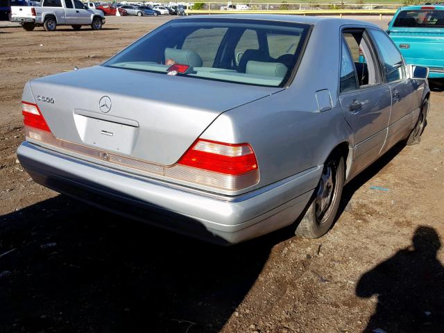 WDBGA51GXWA380731 - 1998 MERCEDES-BENZ S 500 SILVER photo 4