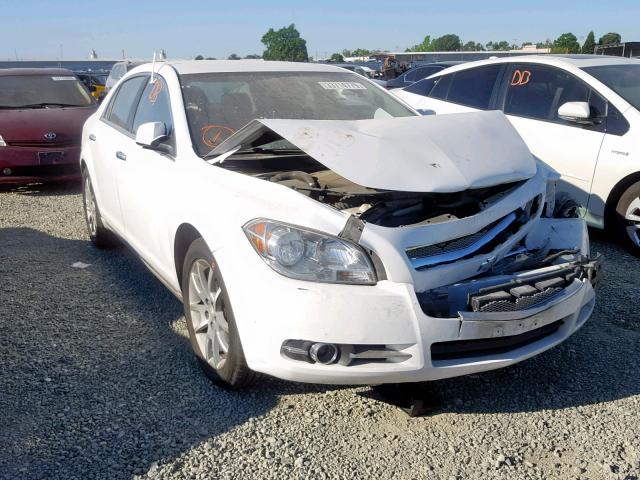 1G1ZE5E13BF371282 - 2011 CHEVROLET MALIBU LTZ WHITE photo 1