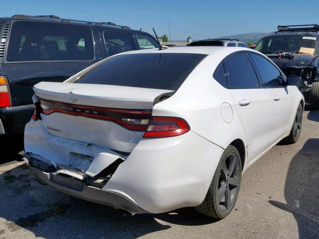 1C3CDFBB4FD421664 - 2015 DODGE DART SXT WHITE photo 4