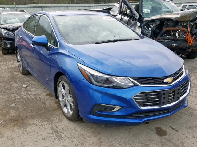 1G1BF5SM3J7152845 - 2018 CHEVROLET CRUZE PREM BLUE photo 1