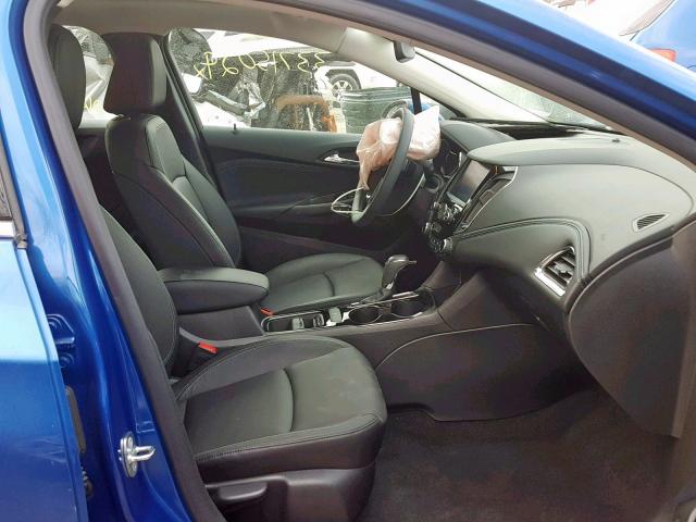 1G1BF5SM3J7152845 - 2018 CHEVROLET CRUZE PREM BLUE photo 5