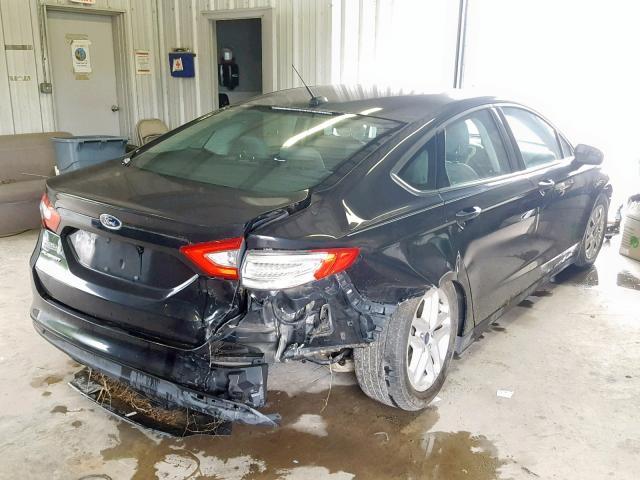 3FA6P0G77DR318086 - 2013 FORD FUSION S BLACK photo 4