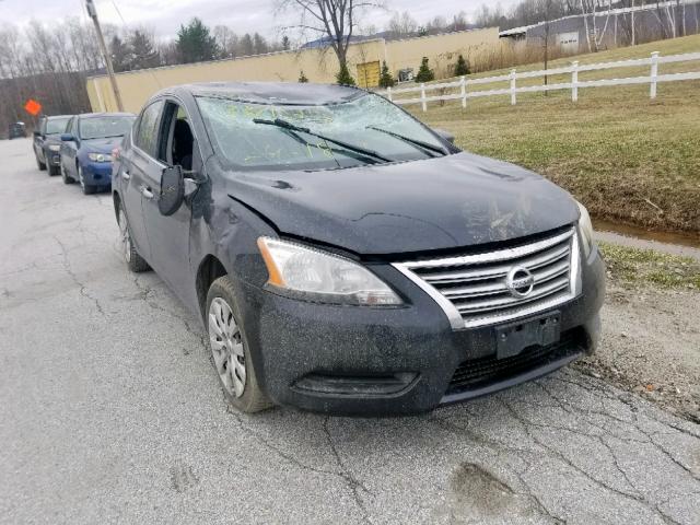 3N1AB7APXDL673666 - 2013 NISSAN SENTRA S BLACK photo 1