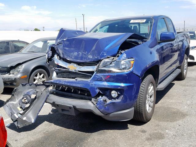 1GCHSCE36G1106748 - 2016 CHEVROLET COLORADO L BLUE photo 2