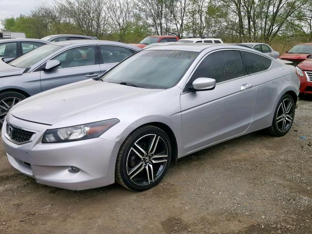 1HGCS22859A012143 - 2009 HONDA ACCORD EXL SILVER photo 2