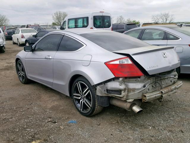 1HGCS22859A012143 - 2009 HONDA ACCORD EXL SILVER photo 3