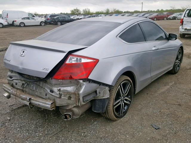 1HGCS22859A012143 - 2009 HONDA ACCORD EXL SILVER photo 4