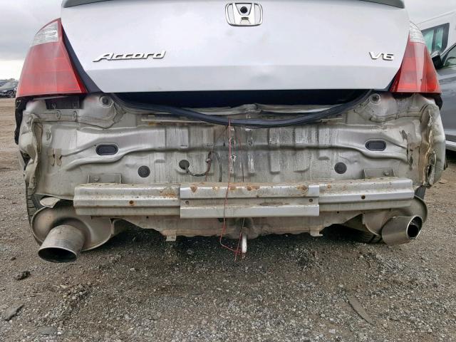 1HGCS22859A012143 - 2009 HONDA ACCORD EXL SILVER photo 9