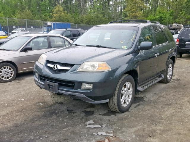 2HNYD18654H509776 - 2004 ACURA MDX TOURIN GRAY photo 2