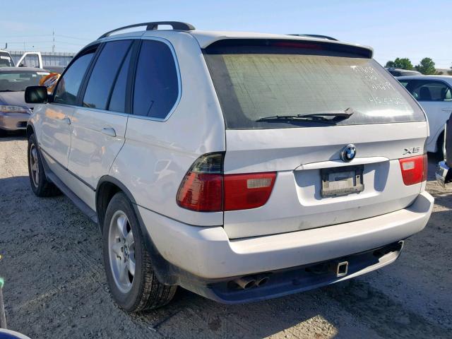 WBAFB33591LH24184 - 2001 BMW X5 4.4I WHITE photo 3