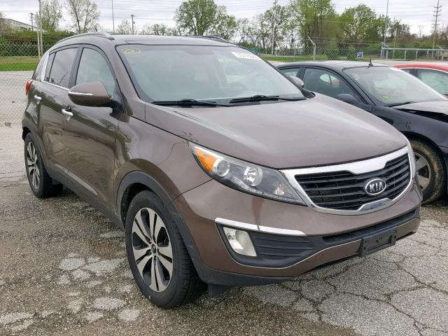 KNDPC3A27B7036866 - 2011 KIA SPORTAGE E BROWN photo 1