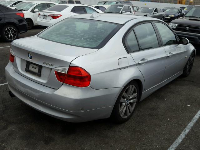 WBAVC53597FZ73559 - 2007 BMW 328 I SULE SILVER photo 4