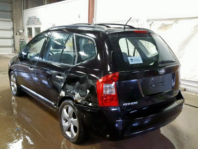 KNAFG526987185296 - 2008 KIA RONDO LX BLACK photo 3