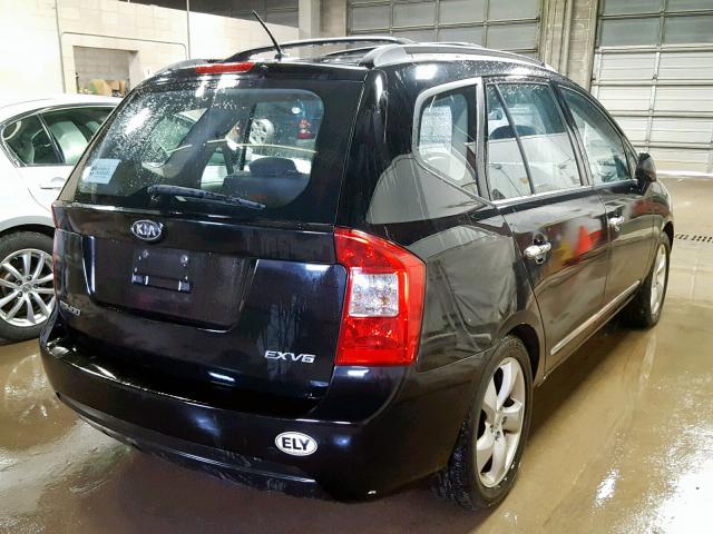 KNAFG526987185296 - 2008 KIA RONDO LX BLACK photo 4