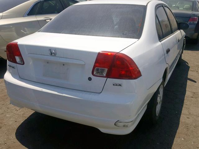 2HGES15114H568039 - 2004 HONDA CIVIC DX WHITE photo 4