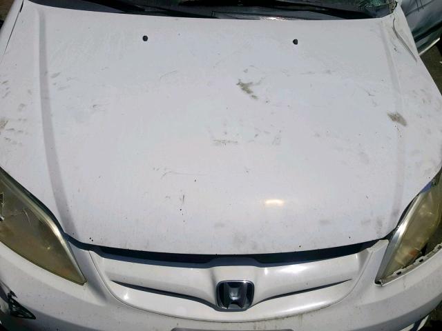 2HGES15114H568039 - 2004 HONDA CIVIC DX WHITE photo 7