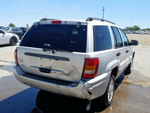 1J4GX48S04C336026 - 2004 JEEP GRAND CHER SILVER photo 4