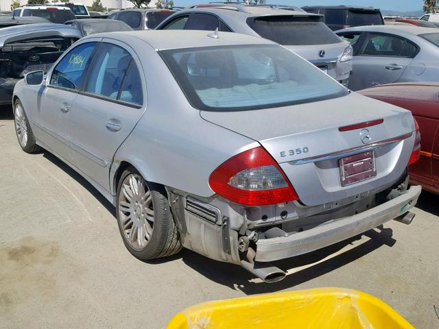 WDBUF56X88B190002 - 2008 MERCEDES-BENZ E 350 SILVER photo 3