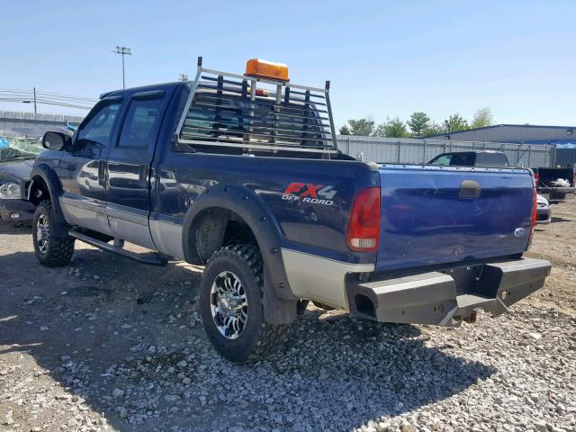 1FTSW31PX3EC92011 - 2003 FORD F350 SRW S BLUE photo 3