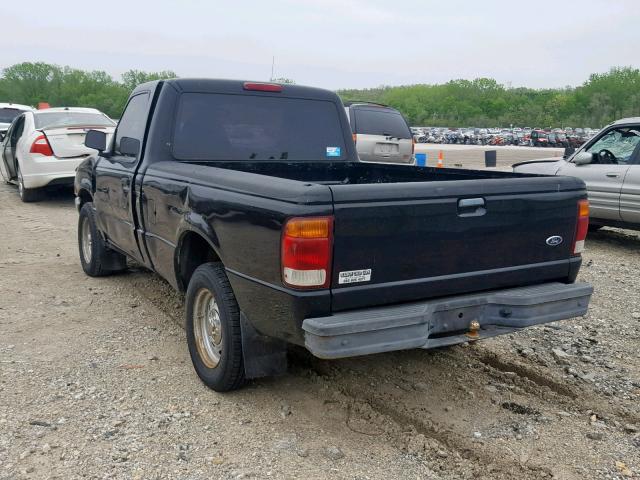 1FTYR10U8WUC13524 - 1998 FORD RANGER BLACK photo 3