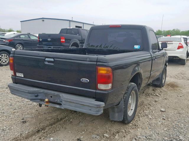 1FTYR10U8WUC13524 - 1998 FORD RANGER BLACK photo 4